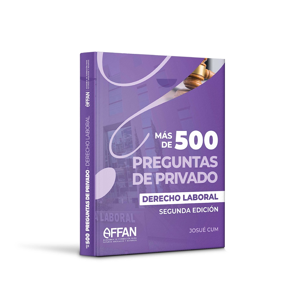 LIBRO 500 PREGUNTAS DERECHO LABORAL (SEGUNDA EDICIÓN)