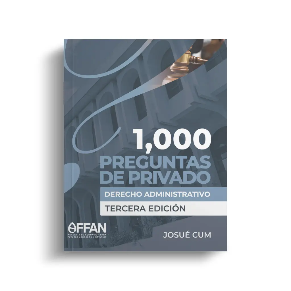 LIBRO 1000 PREGUNTAS DE PRIVADO DERECHO ADMINISTRATIVO (TERCERA EDICION)