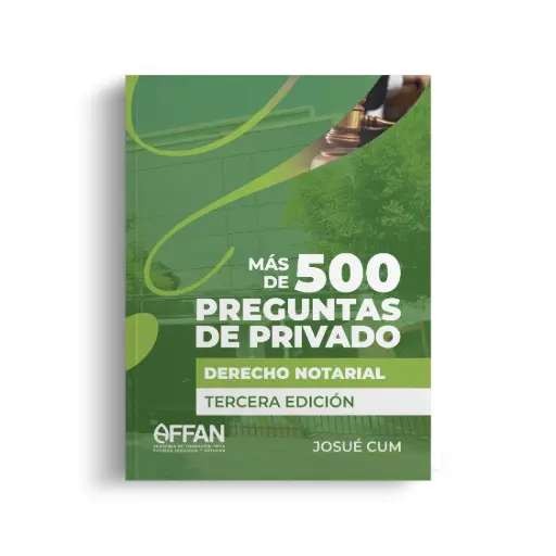​​​LIBRO 500 PREGUNTAS DERECHO NOTARIAL (TERCERA EDICIÓN)